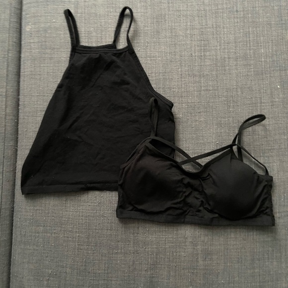 🔴 Black Crop Top Bundle Size Small - Picture 2 of 2
